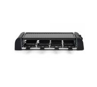 LIVOO Appareil à raclette DOC312 1300W 8 personnes – Grill amovible antiadhésif – Noir G