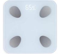 Livoo Balance d'analyse corporelle intelligente avec Bluetooth 28x28x2,4 cm Blanc