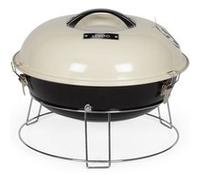 LIVOO Barbecue charbon portable DOC301 ø34 cm Grille chromée Hauteur 18 cm Poignées Loquets sécurité