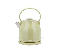 Livoo - Bouilloire rétro 1,5L DOD202C - 1850-2200W, acier inoxydable, rotation 360°, résistance cachée, Matcha