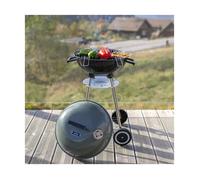LIVOO Barbecue à charbon DOC172K Ø41 cm acier chromé clapet d'aération bac récupérateur