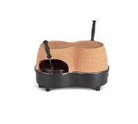 LIVOO DOC227 Four à Pizza Party Duo Petit Format | Dôme en Terre Cuite | 2 Minipizzas Ø 11 cm, Cuisson Rapide | 650W