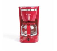 LIVOO DOD163R Cafetiere électrique - Rouge