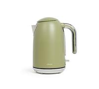 Livoo DOD180R Bouilloire Électrique Inox 1,7L, Rétro, 2200W | Chauffe Rapidement, Socle Pivotant 360°C, Filtre Anticalcaire Amovible