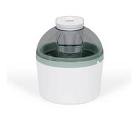 Livoo DOM461 - Sorbetière électrique pour la préparation de glaces, sorbets et yaourts glacés - Cuve 1 L - avec moule pour 7 bâtonnets glacés - Blanc/Gris