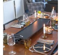 Livoo Gril de table Teppanyaki électrique 90x23 cm 1800 W noir