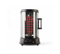 Livoo - Grill vertical - 1500 W, cuisson 200 °C, minuteur réglable, idéal pour kebab ou gyros, rotatif, pour viande de kebab
