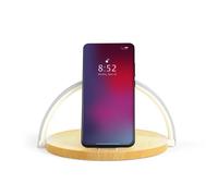Lampe de chevet avec charge à induction Bois Livoo