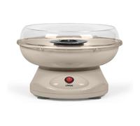 LIVOO Machine à barbe à papa DOM468C 450W — cuve/couvercle amovibles, cuillère, 10 sticks bambou