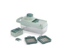 LIVOO Mandoline multifonction MEN435 8 lames acier inoxydable Bac récupérateur 1,5 L Vert