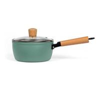 LIVOO MEP132V Casserole poignée en bois intérieur antiadhésif diamètre 18 cm