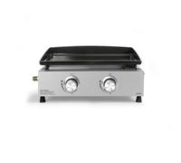 Livoo - Plancha gaz 2 brûleurs DOC323I - 5kW, 4 à 6 personnes, butane et propane