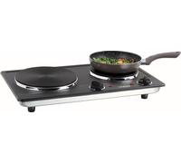 LIVOO plaque de cuisson électrique double 15,5 - 18,5 cm 2500 watts DOC168N noir