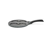 Livoo - Poêle à pancakes MEP148 - antiadhésif, Ø 26cm, 4 empreintes de Ø 10cm, manche bakélite, tous feux dont induction