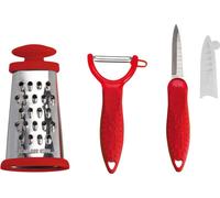 LIVOO Râpe Éplucheur Couteau à éplucher Ustensiles de cuisine 3 pièces MEC118