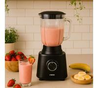LIVOO Robot multifonctions DOP250N, 1,5 L, 600 W, 6 en 1, 2 vitesses, mode pulse, Noir