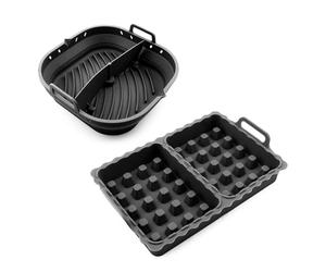 Livoo - Set 2 moules en silicone MEN441N - 2 en 1, gaufre et moule separateur