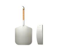 Livoo - Set à pizza MES149 - pelle à pizza, couteau 2 en 1, Gris