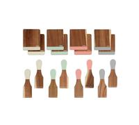 Livoo - Set d'accessoires pour raclette MEN427 - 8 spatules, 8 planchettes