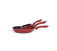 Livoo - Set de 2 poêles aspect pierre MEN124GR - Ø 24, Ø28 cm, antiadhésif, finition aspect pierre, manche soft touch, compatibilité tous feux