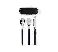 Livoo - Set de couverts démontables MEN407G - fourchette, couteau, cuillière, acier inxydable, demontale, compact, boite transport