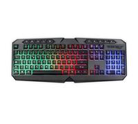 LIVOO Clavier gamer TEA283 – Filaire USB AZERTY Rétro-éclairage LED RGB Touches multimédia