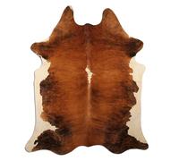 Livorio Tapis en peau de vache de qualité supérieure - Exotic White Belly Backbone - Produit naturel unique en provenance d'Amérique du Sud - Peau de b uf - Fourrure véritable