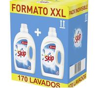 ✅ Livraison 24/72h Lessive liquide Skip XXL - Pack économique de 2 (170 lavages) - Nettoyage en profondeur, élimination des taches et parfum frais Chlorure de polyvinyle