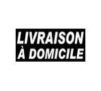 Livraison À Domicile Noir - 30x14 Cm - Sticker/Autocollant
