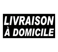 Livraison À Domicile Noir - 30x14 Cm - Sticker/Autocollant