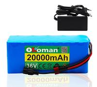 (Livraison en 5-7 Jours) Batterie de vélo électrique 36V Batterie au Lithium-ION 20Ah 500W Haute Puissance Batterie 20000mAh Lithium Batterie Pack Ebike vélo électrique vélo avec BMS + Chargeur