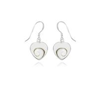 LIVRAISON GRATUITE !!! Boucles d'oreilles oeil de Sainte - Lucie coeur 0,9 cm x 2,5 cm ↨