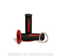 Livraison Gratuite Poignées Circuit V Noir-Rouge Pour Moto Pièces Accessoires