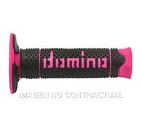 Livraison Gratuite Poignées Domino DSH Off Road Noir-Fuchsia Fermées Pour Moto