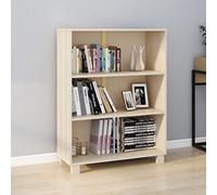 【Livraison rapide】Bibliothèque ouverte, autoportante, pour le rangement et la présentation, convient pour le salon, la chambre à coucher, la maison, le bureau, bibliothèque, marron miel, 85 x 35 x 112