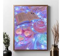 Livre 5D DIY Diamond Painting Amour Peinture Diamant Adulte, DIY Broderie Diamant Strass Cristal Point de Croix Painting pour Adultes, Enfants, Murale Cadeau Décoration Lntérieur (30x40cm) JPF 1-E