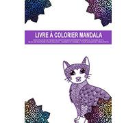 Livre à colorier Mandala - Avec plus de 60 pages de graphiques différents (animaux, fleurs, etc.) Bloc de peinture pour adultes - Hommes et Femmes - ... gestion du anti-stress et la relaxation - A4