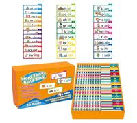 Livre à Feuilleter pour La Petite Enfance, Jeu De Cartes Flash De Famille De Mots Anglais, Outil Dapprentissage Phonétique Interactif, Jeu De Lecture De Vocabulaire ABC (1pcs)