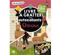 Livre à gratter avec autocollants - Chevaux
