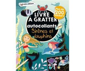 Livre à gratter avec autocollants - Sirènes et dauphins Eva Schindler (Auteur)