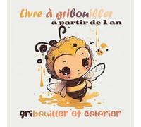 Livre à gribouiller à partir de 1 an: livre de coloriage avec 50 motifs simples à colorier et à gribouiller pour les enfants