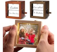 Livre à rabat cinématographique LED personnalisé pour lui, album à manivelle personnalisé avec image, boîte d'amour lumineuse romantique pour petite amie