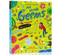 Livre À Rabat Pour Enfants Anglais, Version Anglaise 3d, Voir À L'intérieur Des Germes, Livre Éducatif Pour Enfants, Cadeau D'apprentissage De La Lecture Avec Rabats
