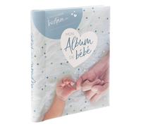 Atmosphera - Livre de naissance - 100 pages 21x25 cm - Bleu