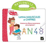 Livre ardoise Téo et Nina MS - Lettres majuscules et chiffres