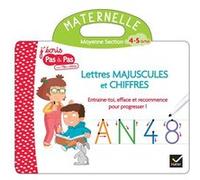 Livre ardoise Téo et Nina MS - Lettres majuscules et chiffres