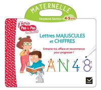 Livre ardoise Téo et Nina MS - Lettres majuscules et chiffres