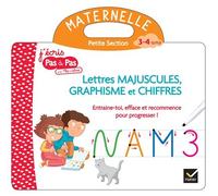 Livre ardoise Téo et Nina PS – Lettres majuscules, graphisme et chiffres – Hatier