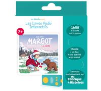 Lunii – Livre audio interactif Margot apprentie véto au Canada – Français 1h58 – 7 ans – Bleu Klein