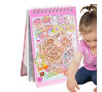 Livre autocollant panoramique miniature - Art de bâton 3D Cartoon, ensemble d'artisanat pour les fêtes | Autocollants pour scénarios imperméables Réutilisables pour la chambre d'enfant Activités